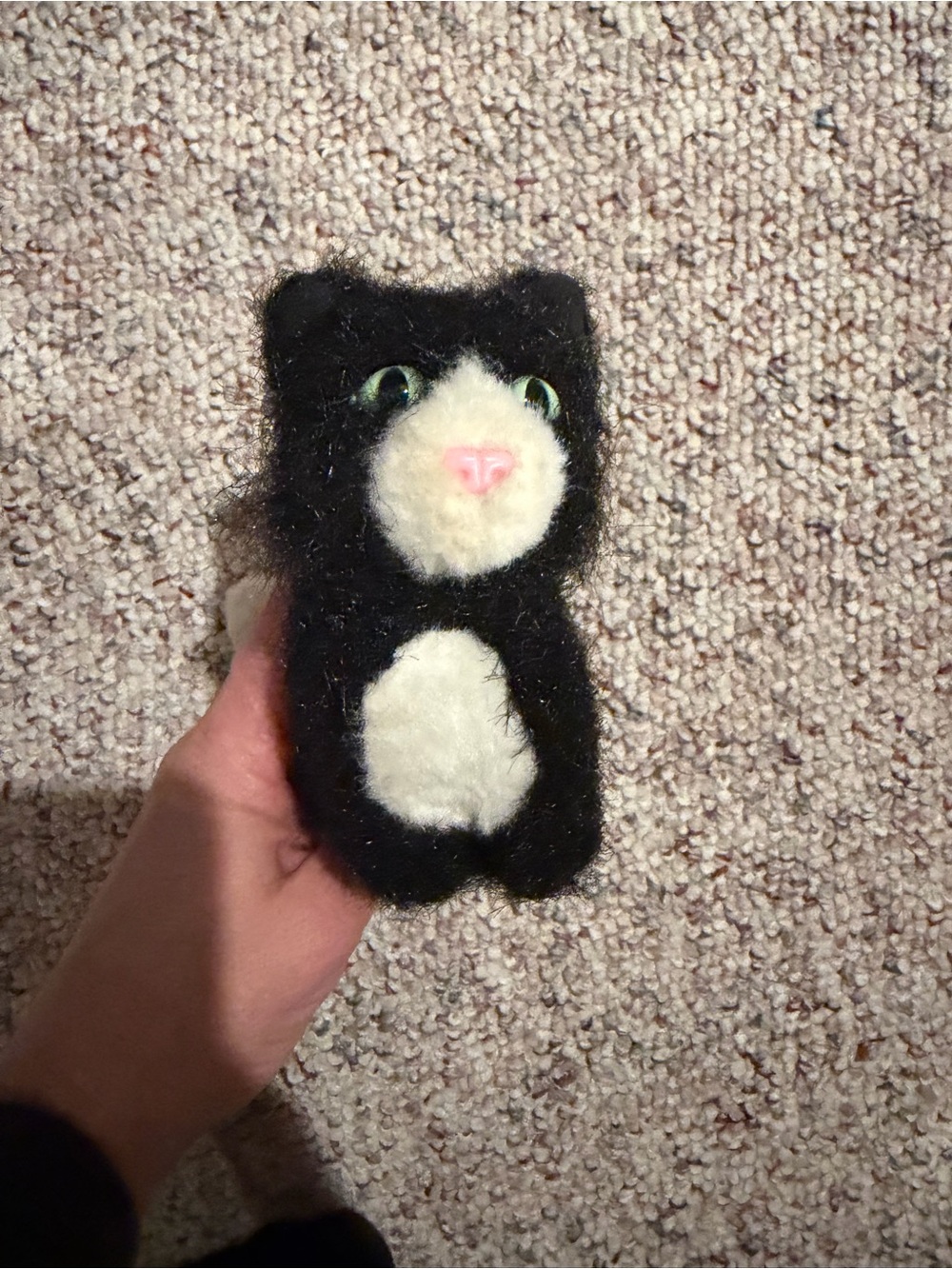 American girl doll cat licorice black  & White Plush Cat Toy